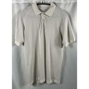 Lululemon Polo Shirt Mens Small Stretch Performance Golf Preppy Swiftly Tech